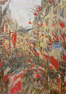 Rue Montorgueil Decked Out with Flags
