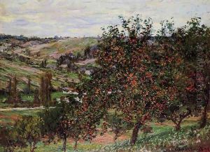 Apple Trees Near Vetheuil by Claude Oscar Monet