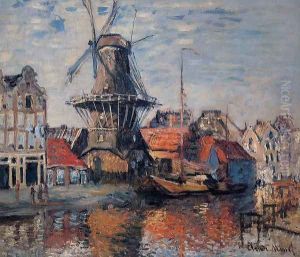 The Windmill On The Onbekende Canal Amsterdam
