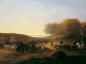 Die Ruckkehr Von Der Jagd. by John Snr Ferneley