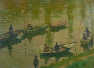 Anglers On The Seine At Poissy