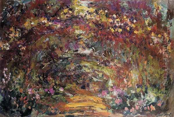 The Path Under The Rose Trellises Giverny - view 1