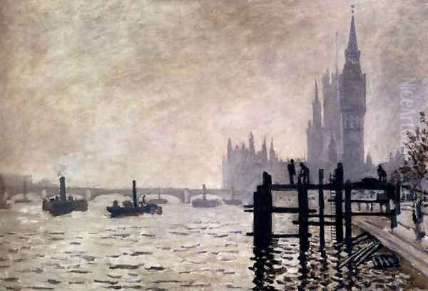 The Thames And The Houses Of Parliament - view 1