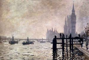 The Thames And The Houses Of Parliament