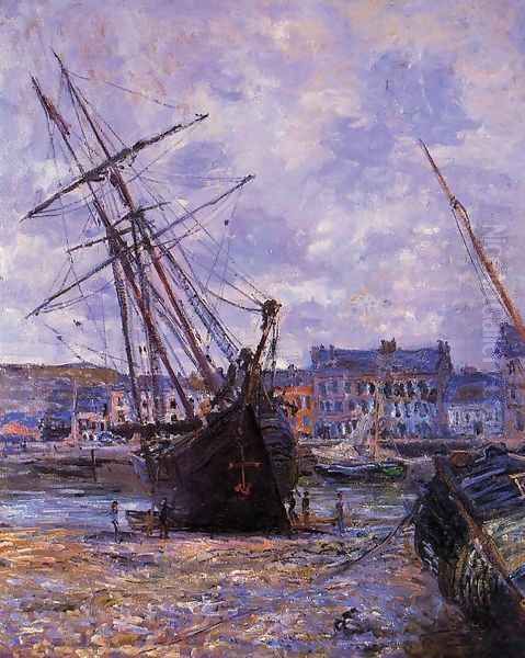 Boats Lying At Low Tide At Facamp - view 1