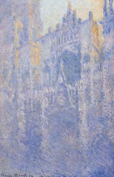 Rouen Cathedral, the Portal, Morning Fog - view 1