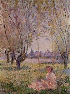 Woman Sitting Under The Willows
