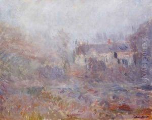 Houses At Falaise In The Fog