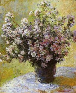 Bouquet of Mallows by Claude Oscar Monet