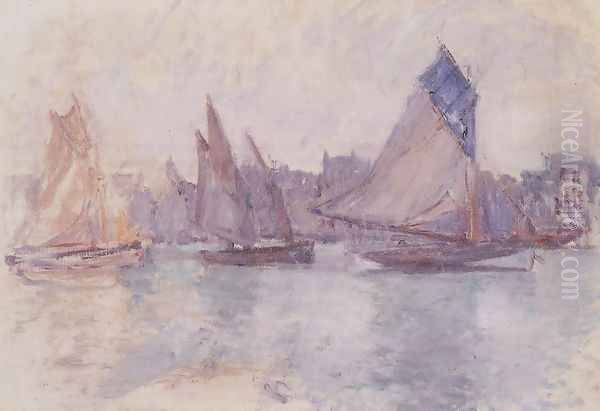 Boats In The Port Of Le Havre - view 1