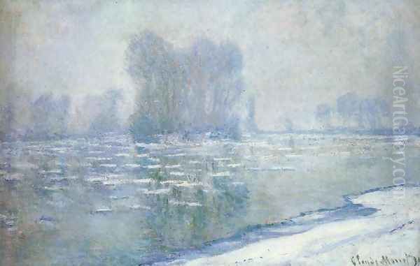 Ice Floes Misty Morning - view 1
