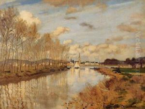 Argenteuil, Seen from the Small Arm of the Seine by Claude Oscar Monet