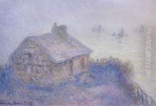Customs House At Varengeville In The Fog Aka Blue Effect - view 1