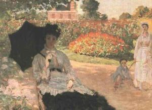 Camille In The Garden With Jean And His Nanny
