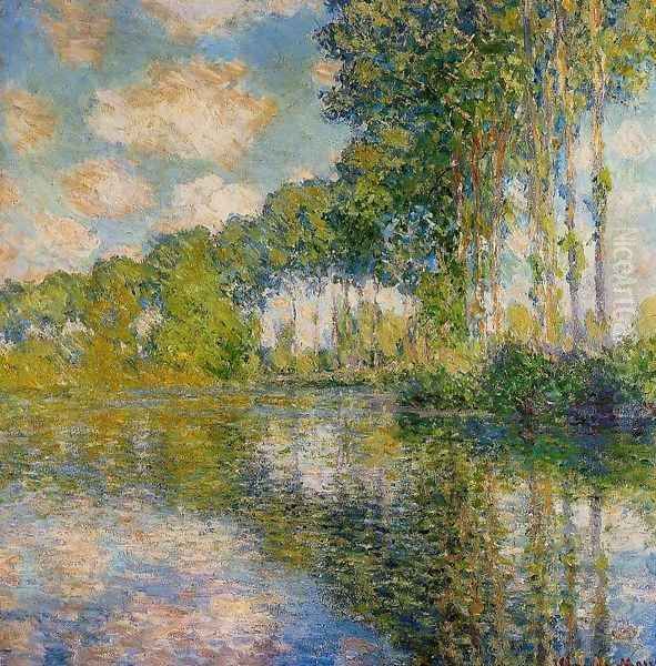 Poplars On The Banks Of The River Epte - view 1