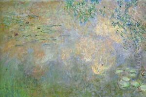 Water-Lily Pond with Irises (left half)