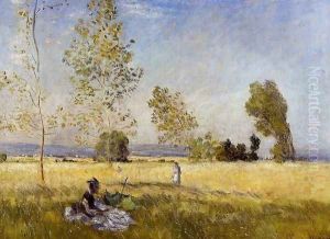 Meadow At Bezons by Claude Oscar Monet