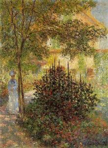 Camille Monet In The Garden At The House In Argenteuil