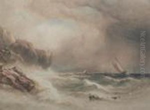 Sailing Vessels Off A Rocky Coast Sailing Vessels Off A Rocky Coast