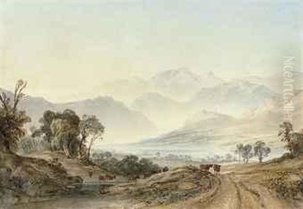 A Mountain Landscape, Possibly In The Lake District - view 1