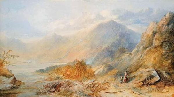 Untitled - Majestic Mountains With Mother And Child - view 1