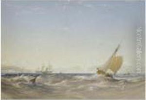 Shipping Off The Coast by Anthony Vandyke Copley Fielding