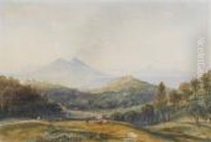 The Bay Of Naples by Anthony Vandyke Copley Fielding