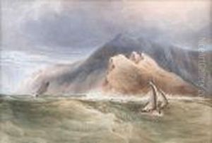 "cape Leucadia, Sappho's Leap", Greece by Anthony Vandyke Copley Fielding