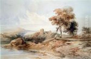 Castle Ruins In A Landscape Castle Ruins In A Landscape