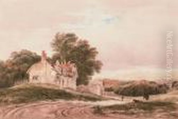 Cottages In A Landscape - view 1