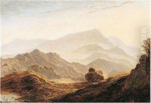 View From Loughrigg Of Wetherlam And Coniston Mountains, Ambleside