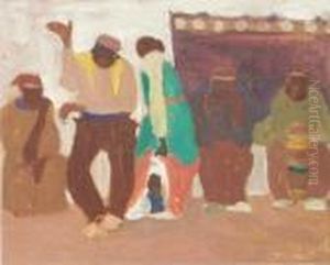 Candombe Nanduti by Pedro Figari