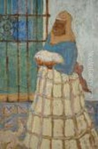 Negras En Competencia by Pedro Figari