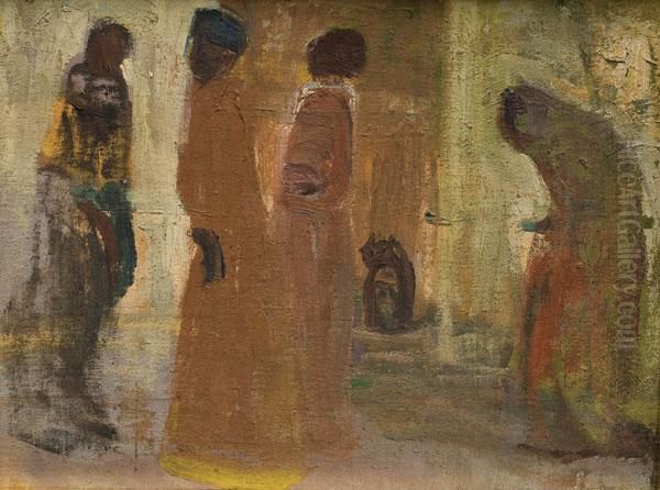 En El Patio by Pedro Figari