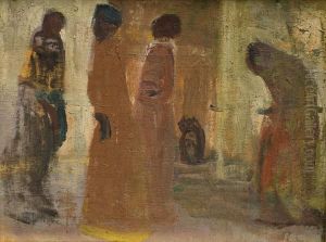 En El Patio by Pedro Figari