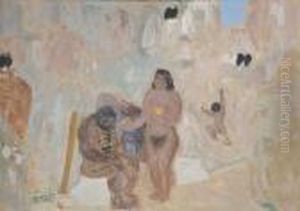 El Troglodita Enfermo by Pedro Figari