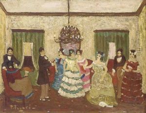 Reunion Colonial by Pedro Figari
