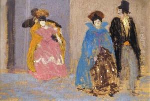 Al Salir De La Fiesta by Pedro Figari