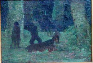 Indios Cazando by Pedro Figari