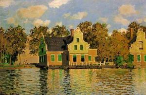 Houses On The Zaan River At Zaandam