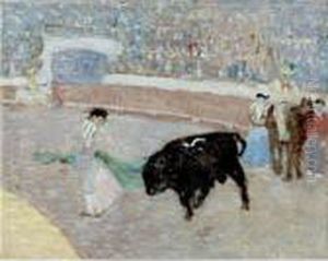 Corrida De Toros, Carrasco by Pedro Figari