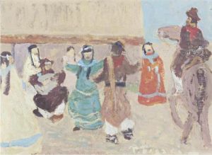 Baile Frente Al Rancho by Pedro Figari