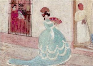 Rosarito (rio De La Plata) by Pedro Figari