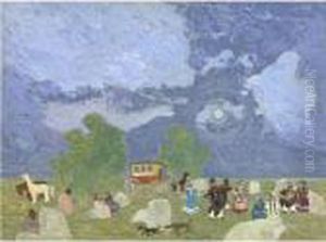 Alto En El Campo by Pedro Figari