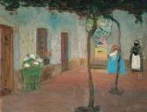 El Patio by Pedro Figari