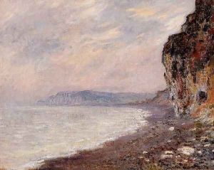 Cliffs At Pourville In The Fog