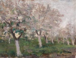 Trees In Blossom by Stefan Filipkiewicz