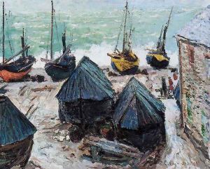 Boats On The Beach At Etretat2