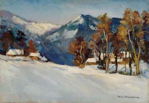 Zakopane W Sniegu by Stefan Filipkiewicz