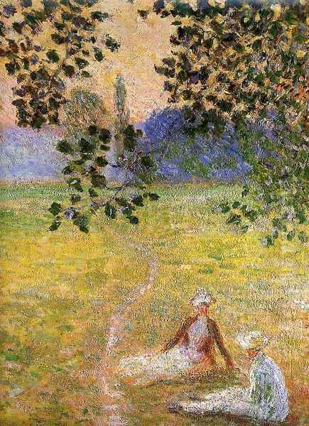 Evening in the Meadow at Giverny (detail) - view 1